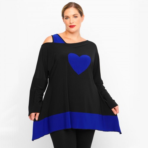 B23-158 Alpha Reglan Blouse - Royal Blue B23-158 Alpha Reglan Blouse - Royal Blue