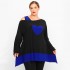 B23-158 Alpha Reglan Blouse - Royal Blue