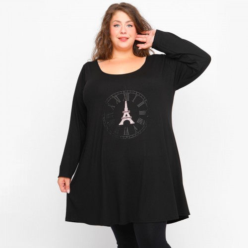 B23-276-S-33 Blousedress with print B23-276-S-33 Blousedress with print