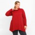B23-323AKZ Knitted Alpha Blouse - Bordeaux