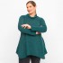 B23-323AKZ Knitted Alpha Blouse - Green