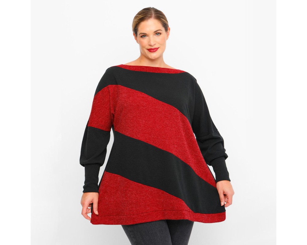 B23-328K Reglan Blouse - Bordeaux Plus Size
