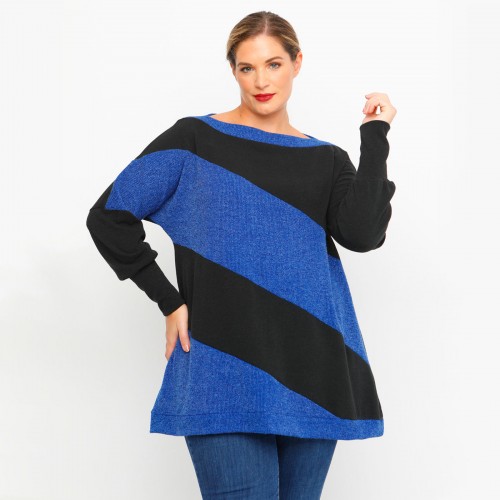 B23-328K Reglan Blouse - Royal Blue B23-328K Reglan Blouse - Royal Blue