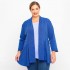 B23-341 Asymmetric knitted cardigan - Royal Blue