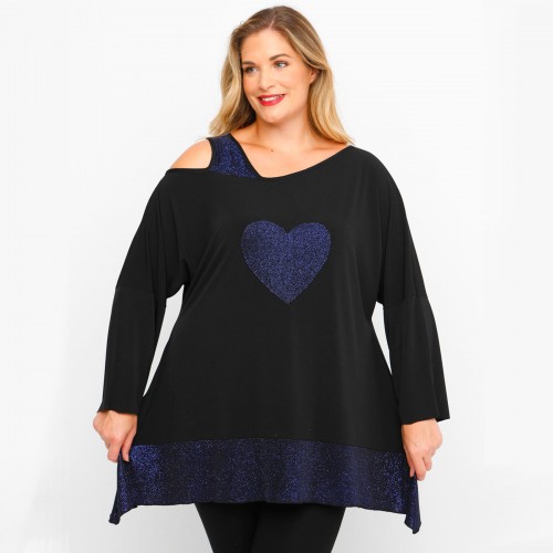 B23-5258 Alpha Reglan Blouse - Blue B23-5258 Alpha Reglan Blouse - Blue
