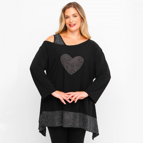 B23-5258 Alpha Reglan Blouse - Silver B23-5258 Alpha Reglan Blouse - Silver