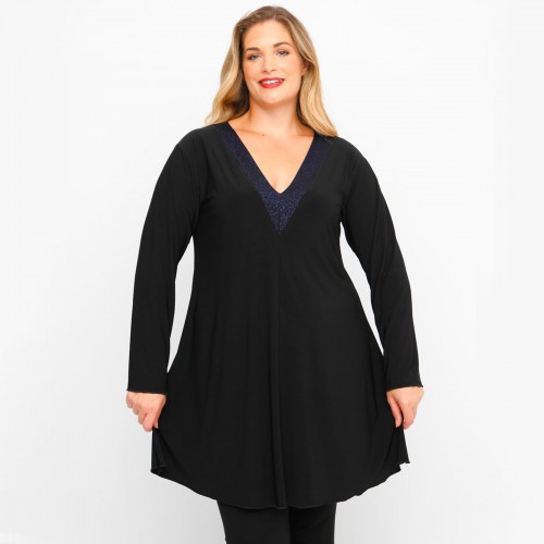 B23-5276V Evaze Blousedress - Blue B23-5276V Evaze Blousedress - Blue