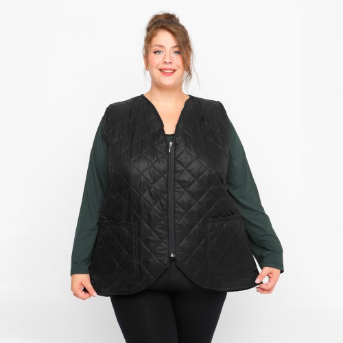 B23-6629GL Vest with pockets - Black B23-6629GL Vest with pockets - Black