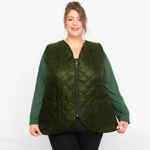 B23-6629GL Vest with pockets - Cypress Green B23-6629GL Vest with pockets - Cypress Green