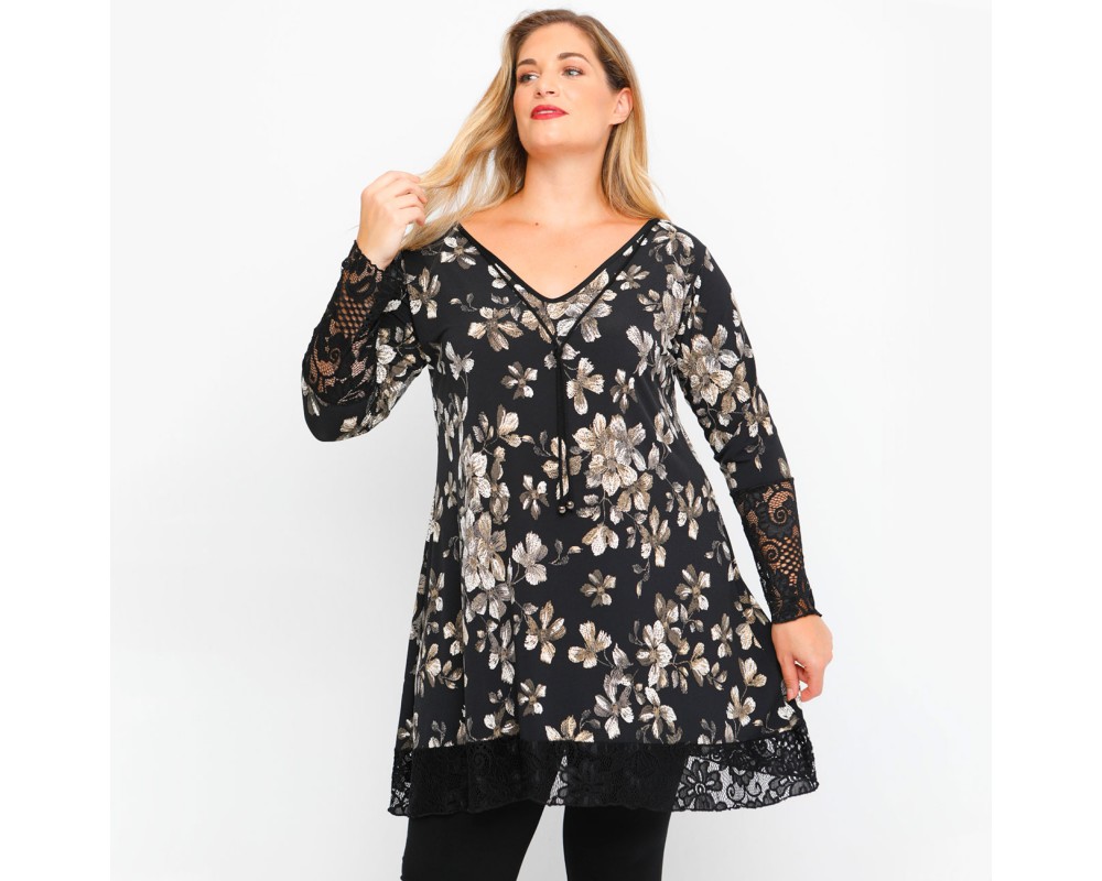 B23-9276D Evaze Blousedress Plus Size