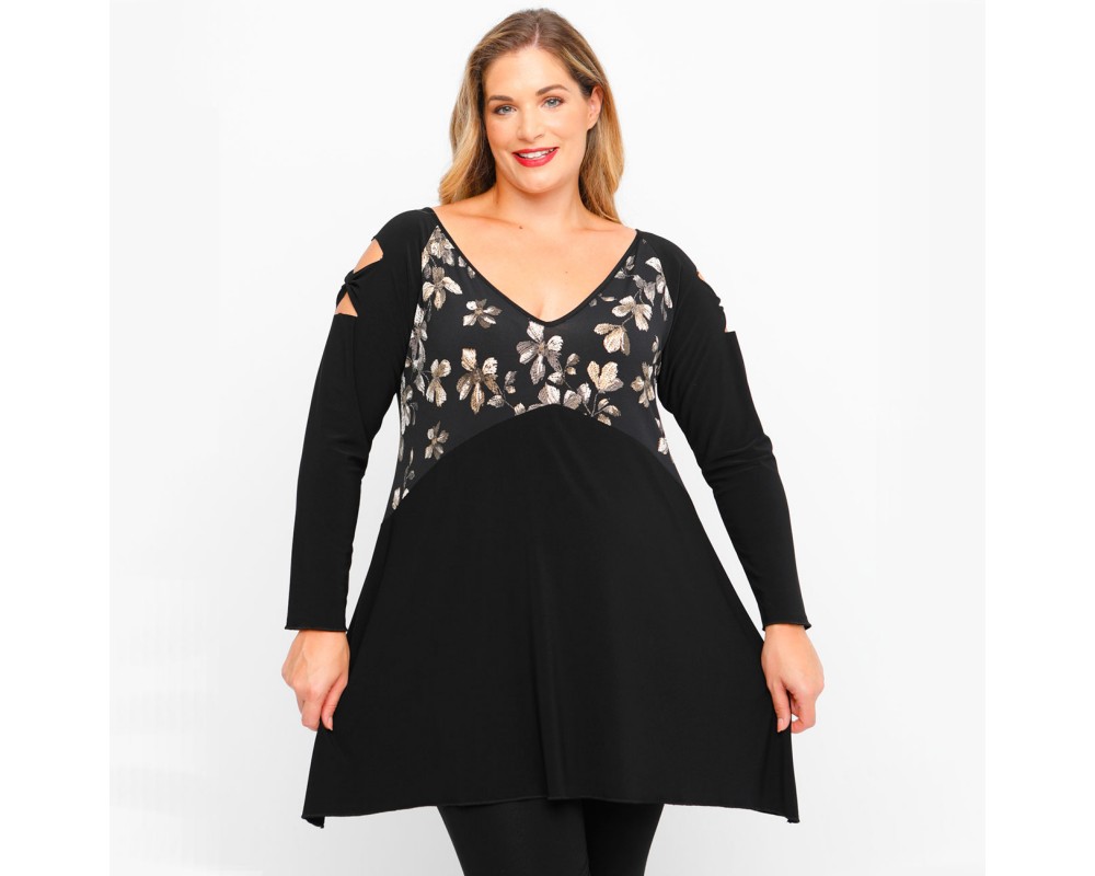 B23-9281N Evaze Blouse Plus Size