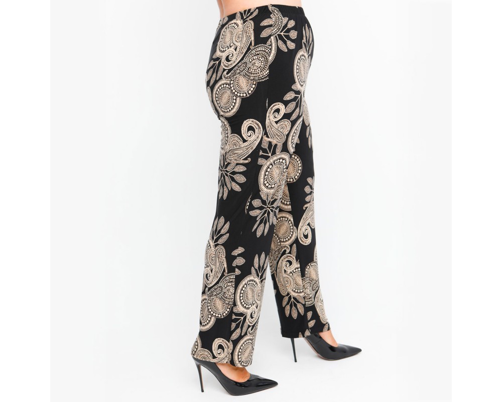 B23-9452 Fitted Trousers Plus Size