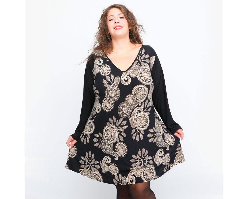 B23-9476VN Evaze Blousedress Plus Size