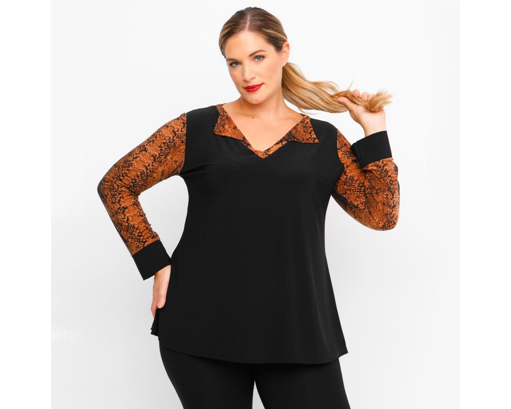 B23-9508LP Evaze Blouse Plus Size